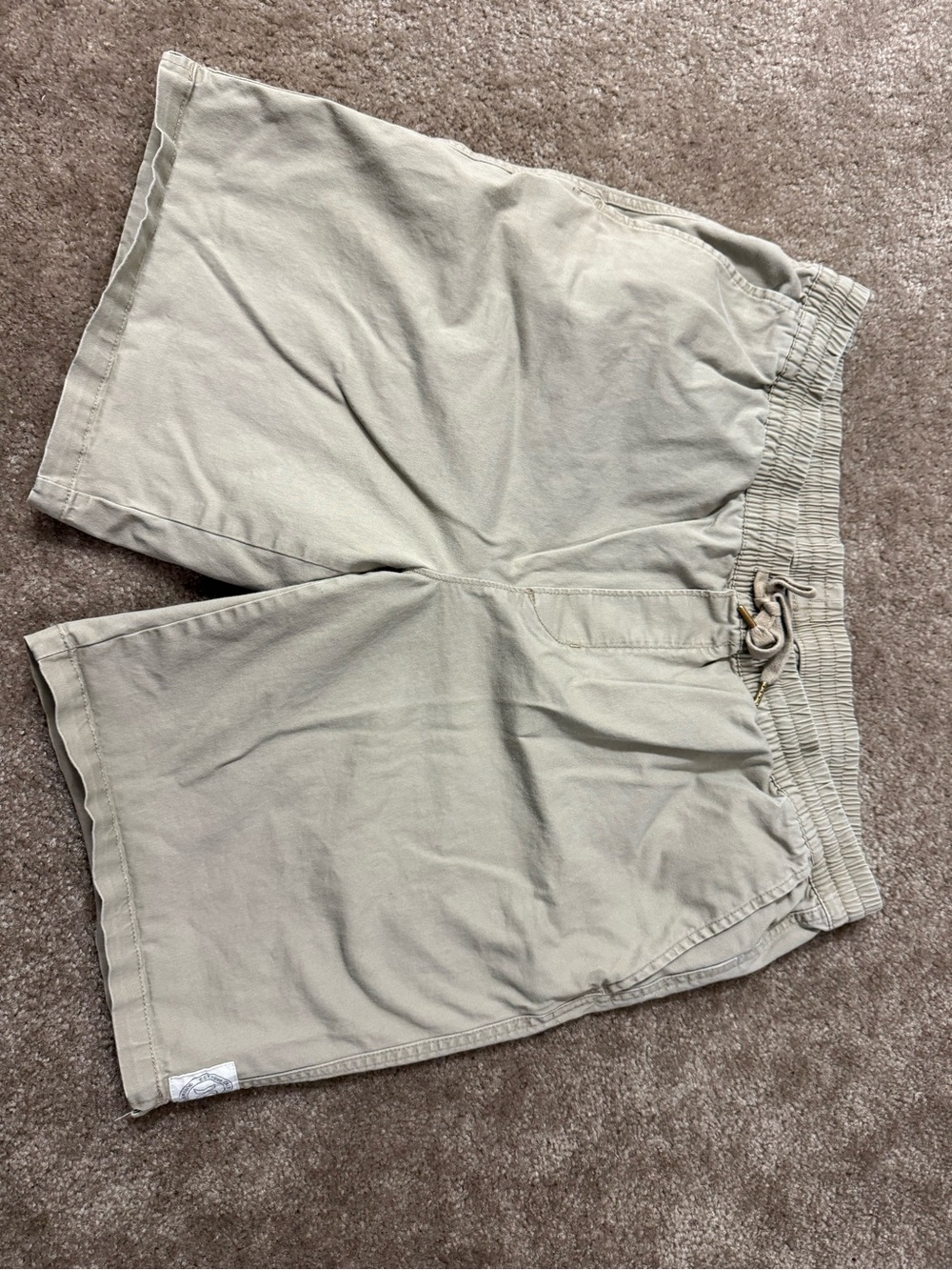 Men's Casual Elastic Waist Khaki Shorts